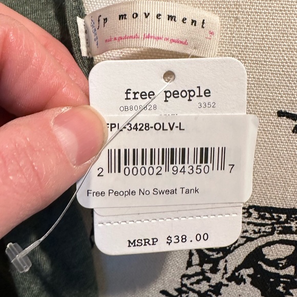 NWT Free People Movement No Sweat Tank - Picture 3 of 3